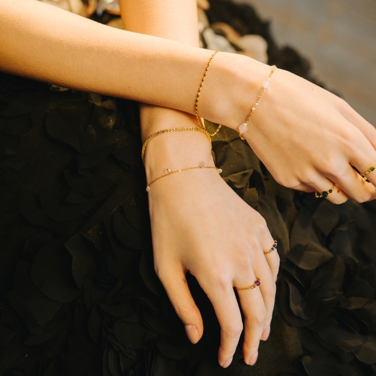 落日餘暉線 光映系列 鈦鋼素鍊 單鍊 手鏈 二色