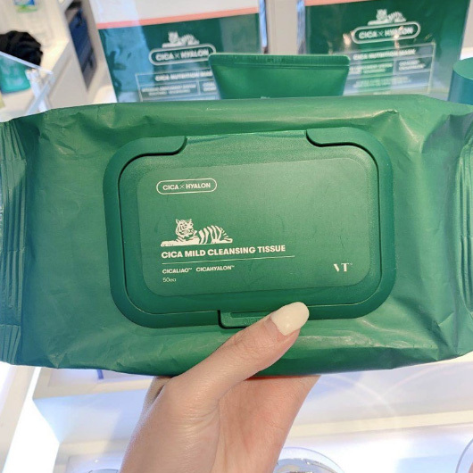 韓國 VT CICA 老虎積雪草卸妝巾 240g (50抽/包 )
