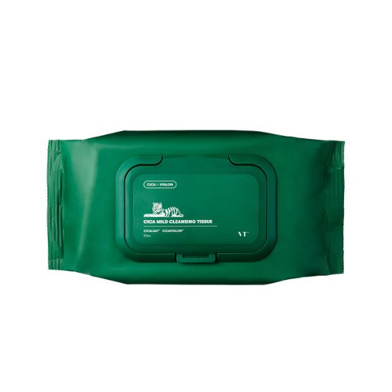 韓國 VT CICA 老虎積雪草卸妝巾 240g (50抽/包 )