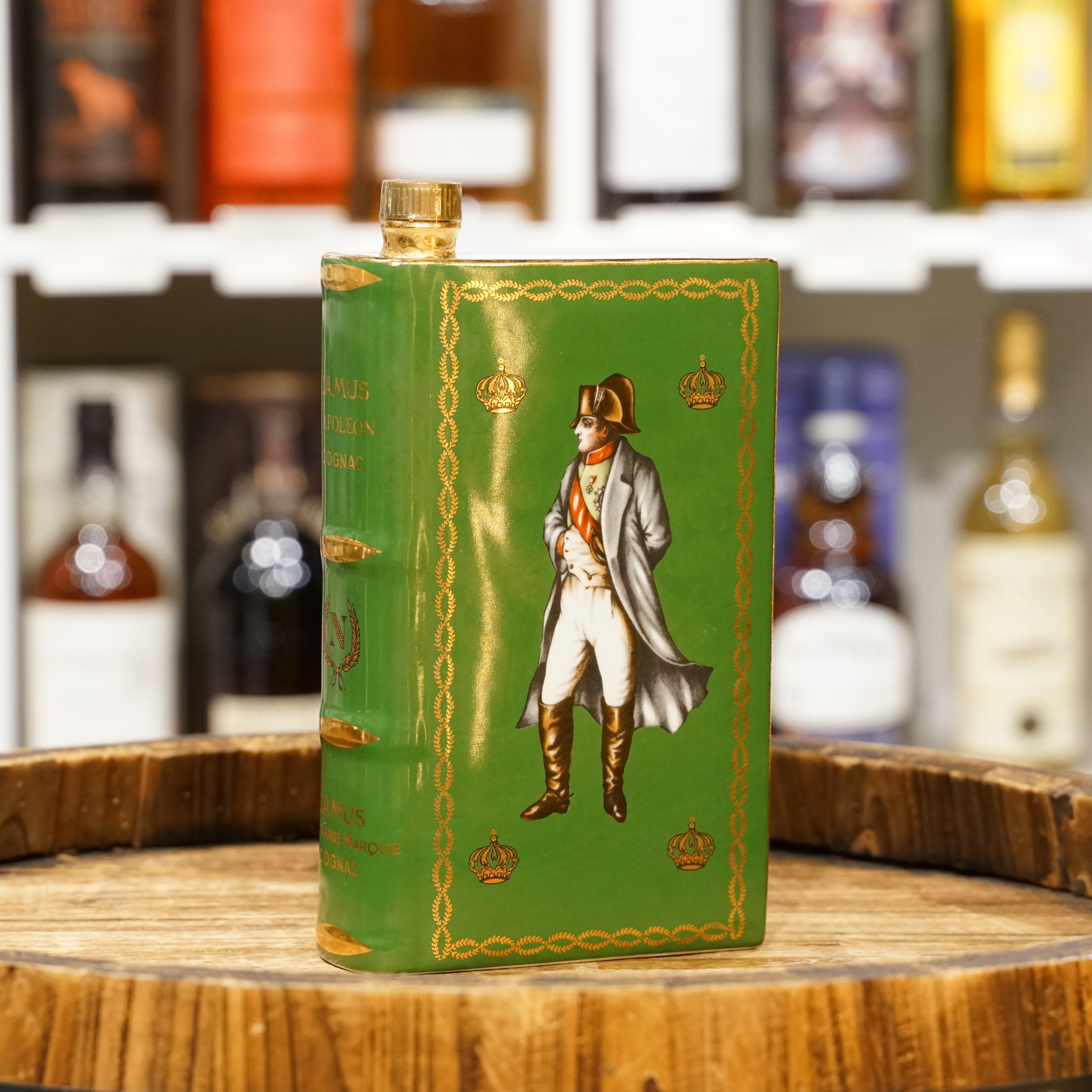 Camus Napoleon Cognac Book 綠 Decanter 1960-70s
