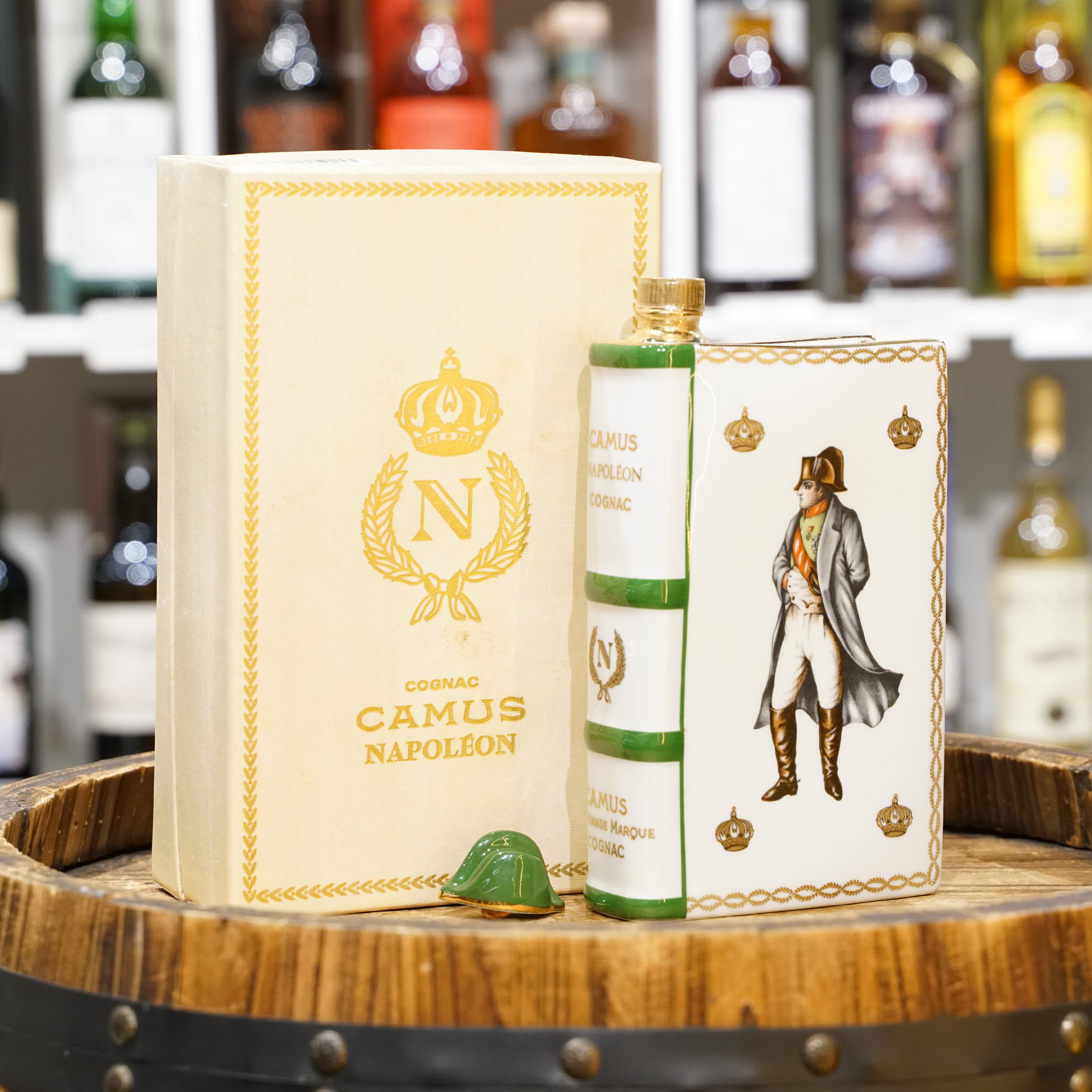 Camus Napoleon Cognac Book White 金白 Decanter 1960-70s