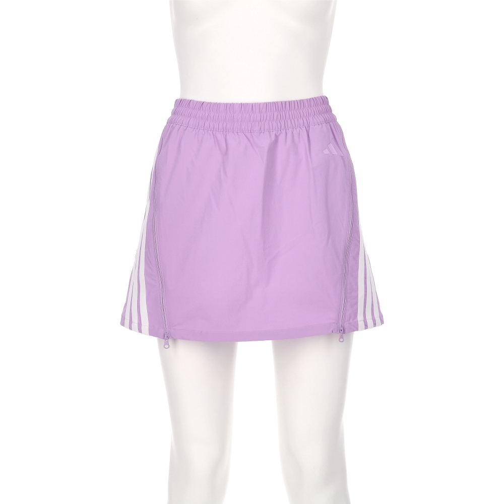 Adidas S Skort 女款 粉色 拉鍊 輕量 彈性腰頭 內裡短褲 運動 休閒 褲裙 KB7604