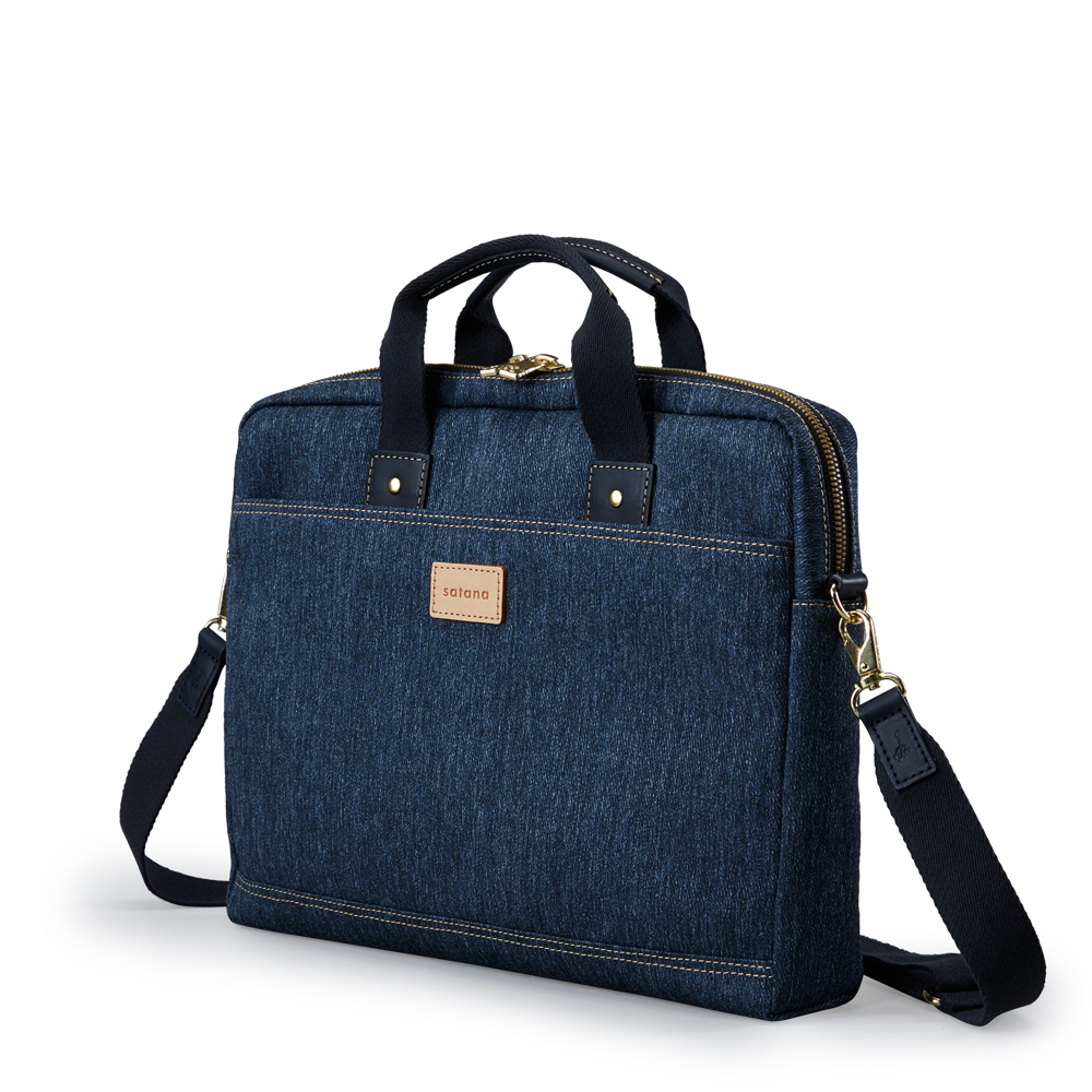 Denim 14吋筆電包-深丹寧藍