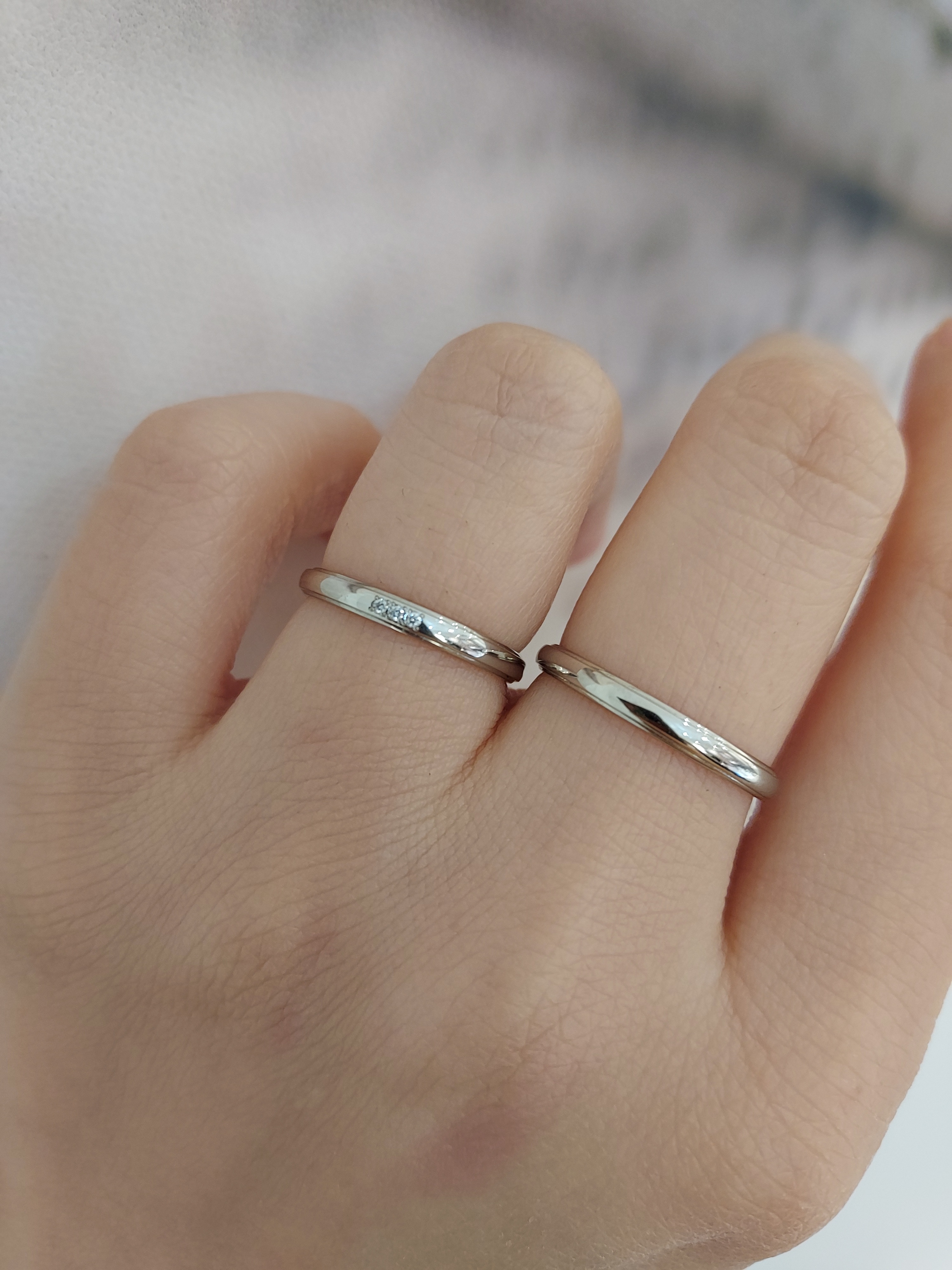 Honey B - Orange PT900鉑金天然鑽石戒指