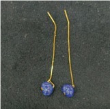 kkss250706930  蓝舒屁桃单珠    尺寸：珠子大小约7*8*5mm，克重约0.8~1g