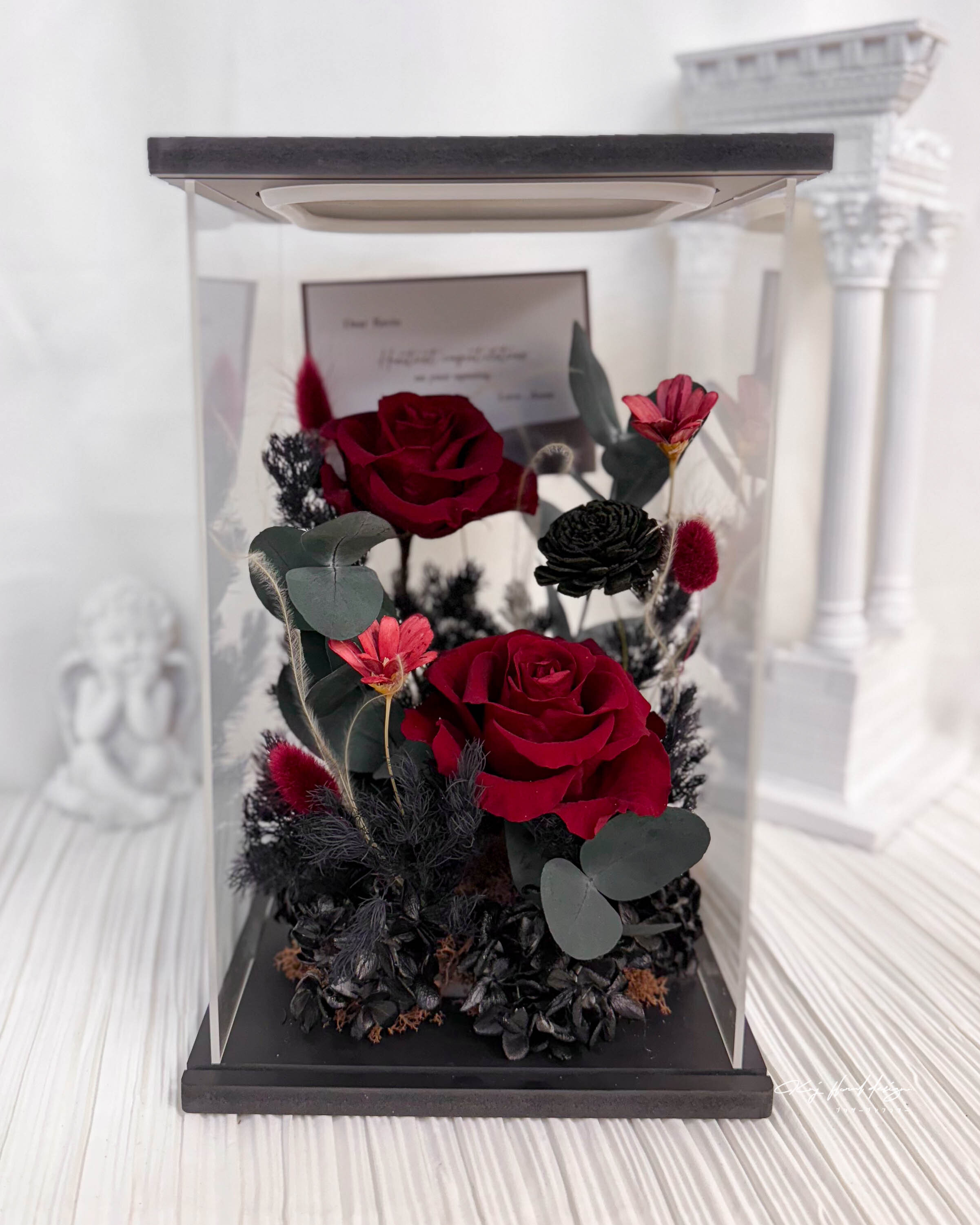 摯愛黑紅 · 永生花燈盒