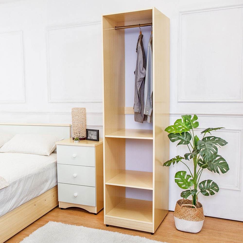 南亞塑鋼-1.6尺開放式衣櫃