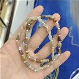 yy3014  玉化方块手串尺寸：约4*7mm