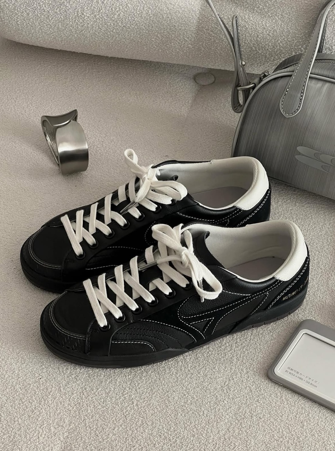 MIZUNO CT CLUB 美津濃 奶油黑