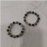 kkss250606940  彩虹圆珠米戒  尺寸：约16～17指围，珠子大小约4mm，克重约1g