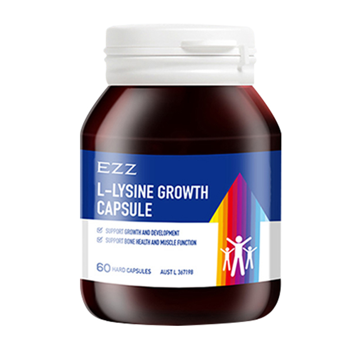 EZZ - 增高丸 兒童青少年賴氨酸生長膠囊 60粒 (D3)