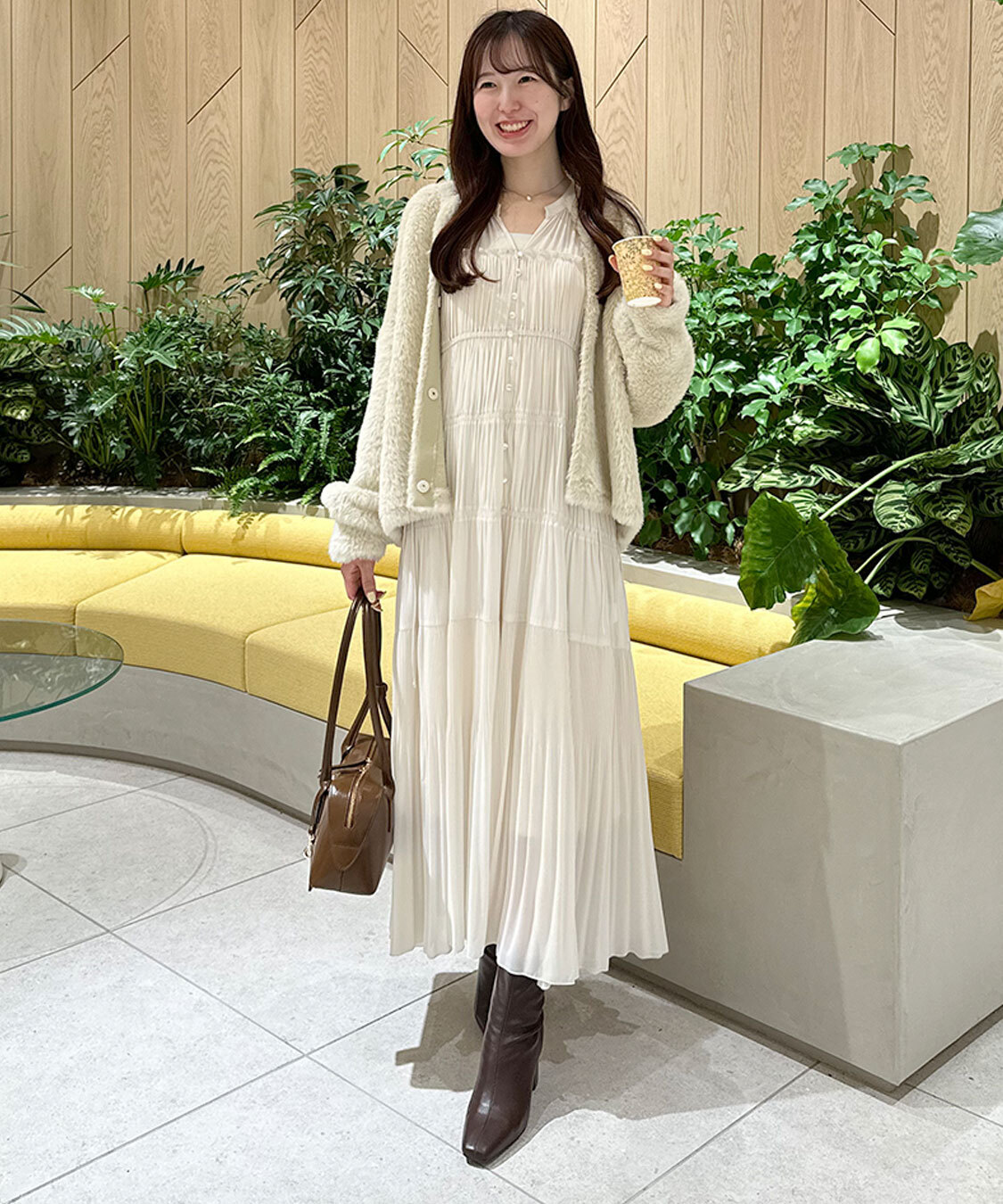 [預購] COCO DEAL 抽繩荷葉層次洋裝