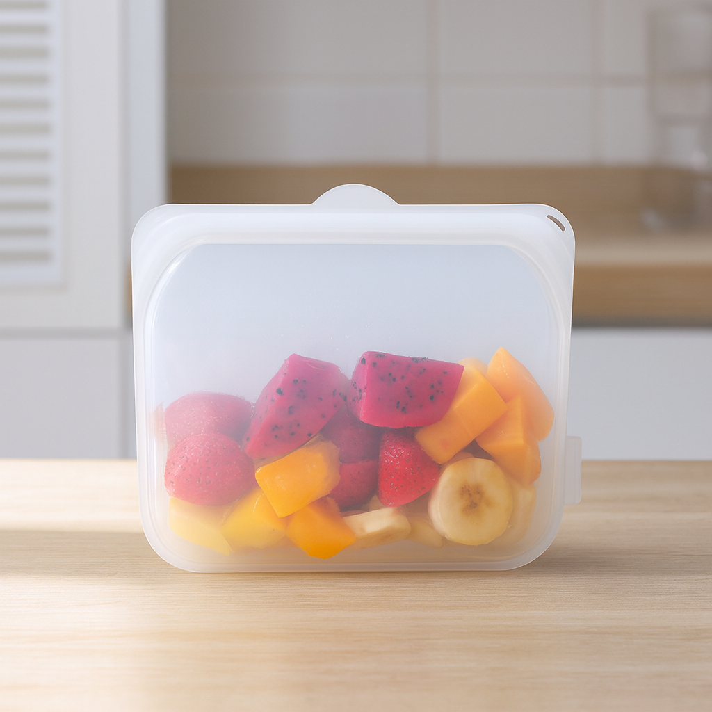 【綠印生活】矽膠食物保鮮袋｜可重複使用・保鮮儲存