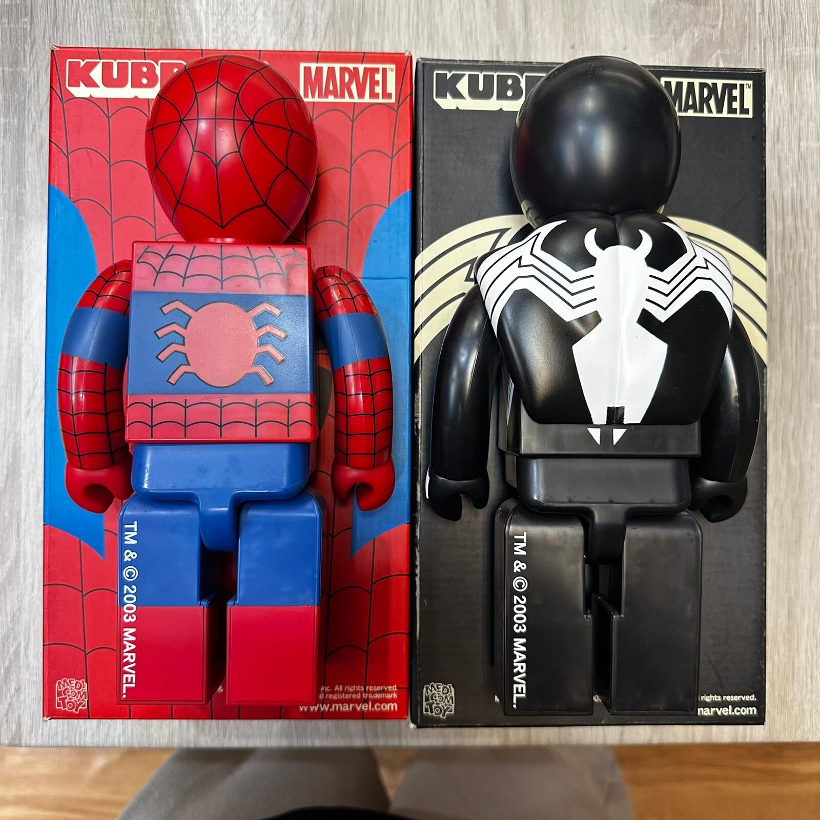 *中古品* MARVEL SPIDER-MAN & VENOM SET 400％ KUBRICK
