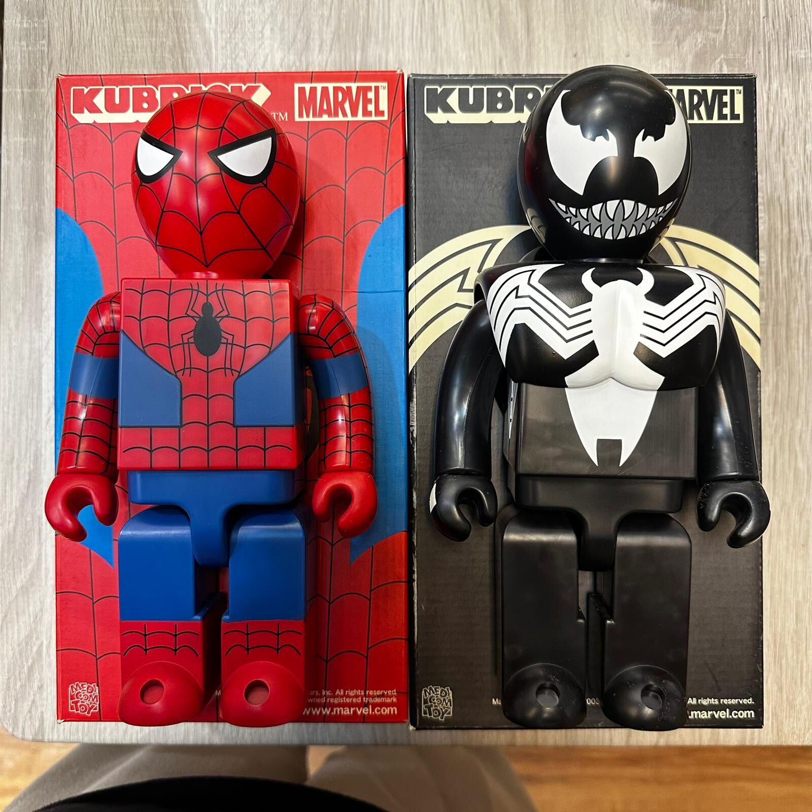 *中古品* MARVEL SPIDER-MAN & VENOM SET 400％ KUBRICK