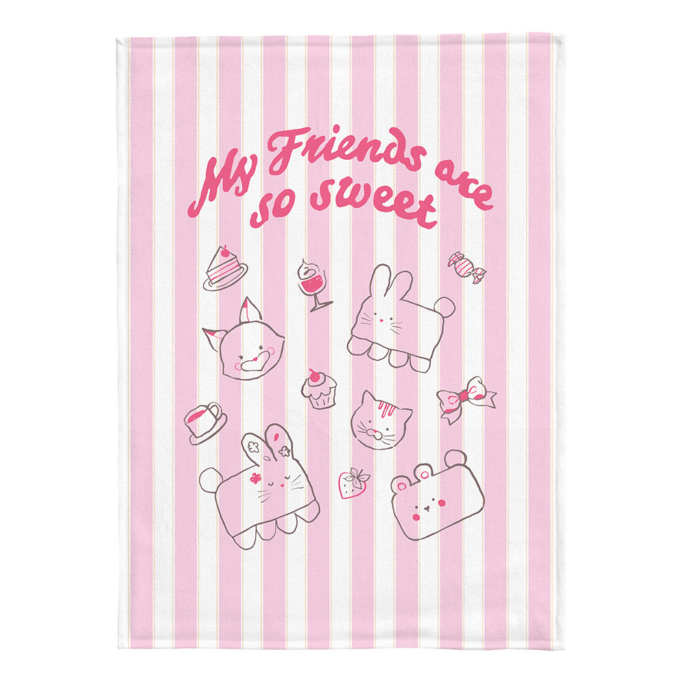 Milo&Gabby美國 Loha Cool 縲縈小童涼被_110x150cm｜夏日好朋友-粉