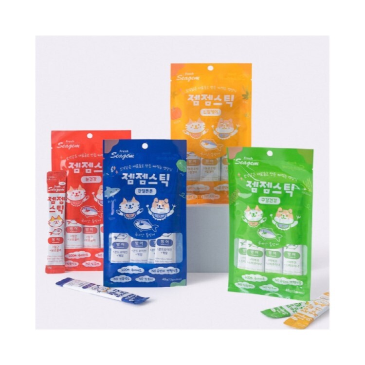 Seagem 油金魚貓狗肉泥