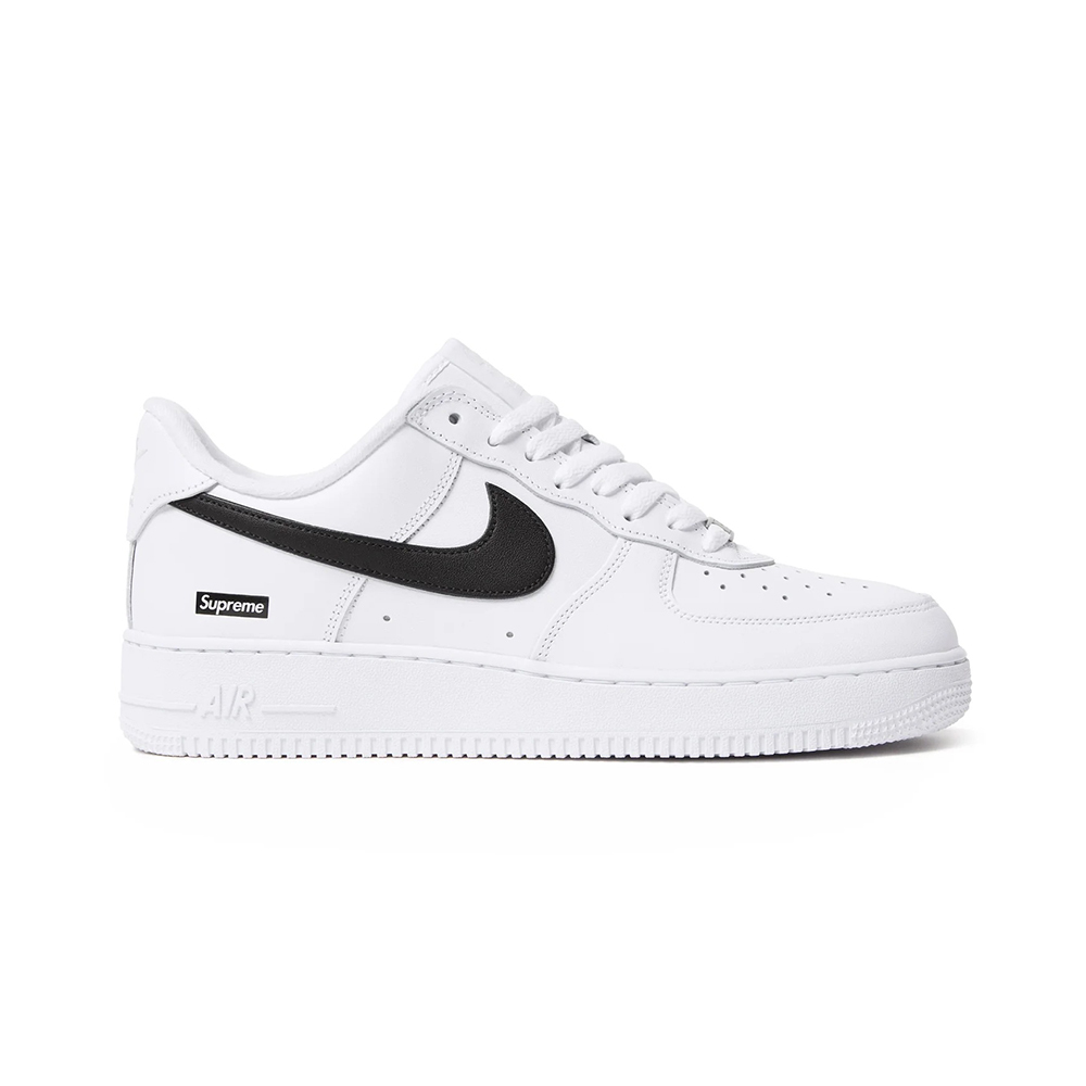 Supreme x Nike Air Force 1 Low SP 白底黑勾 CU9225-102