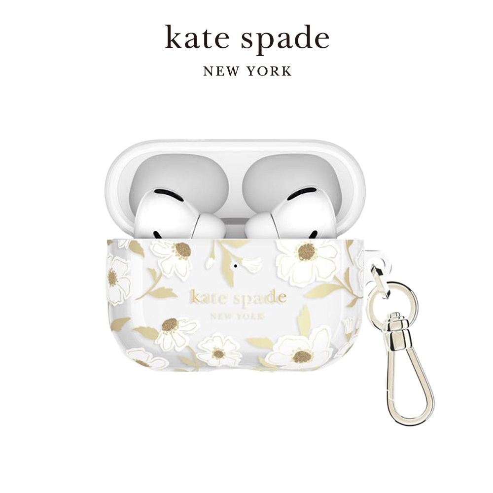 【kate spade】AirPods Pro (第3代) 耳機保護殼套 茉莉芬芳