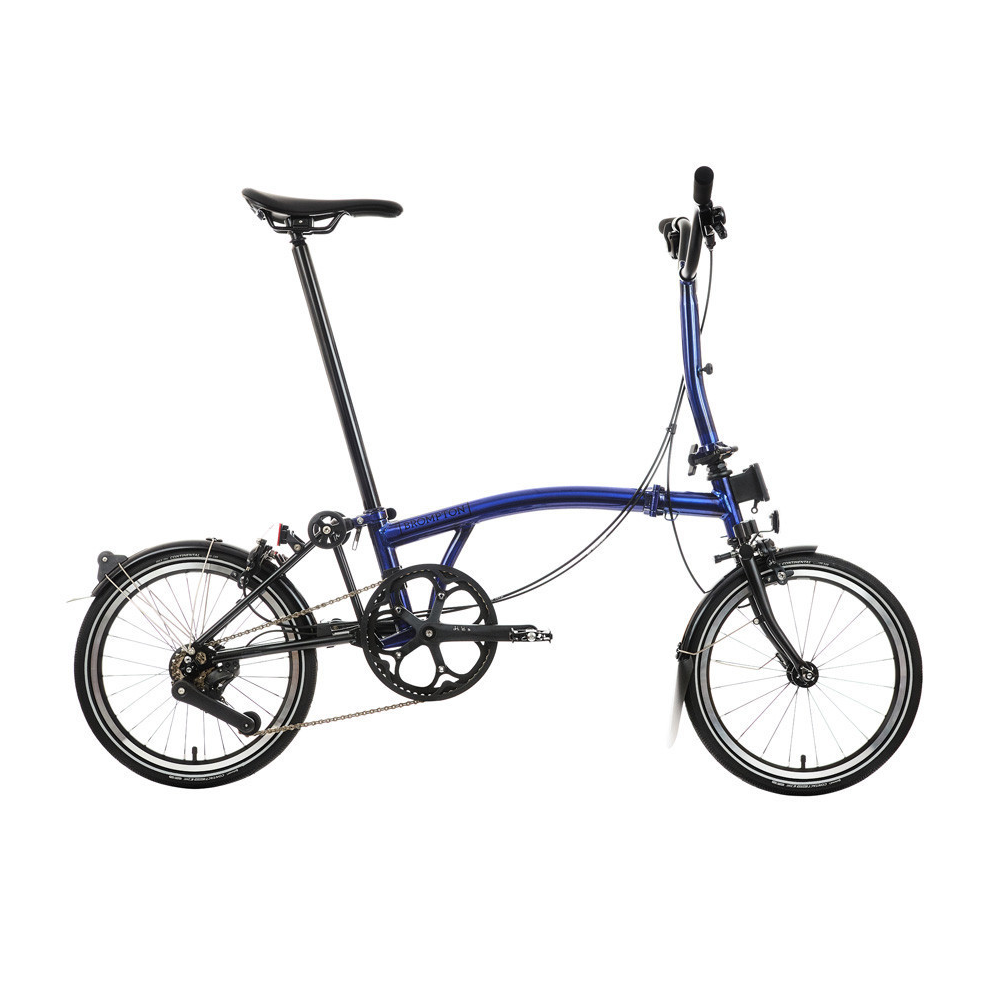 Brompton P Line Explore 12速摺車 -Bolt Blue Lacquer (M把)