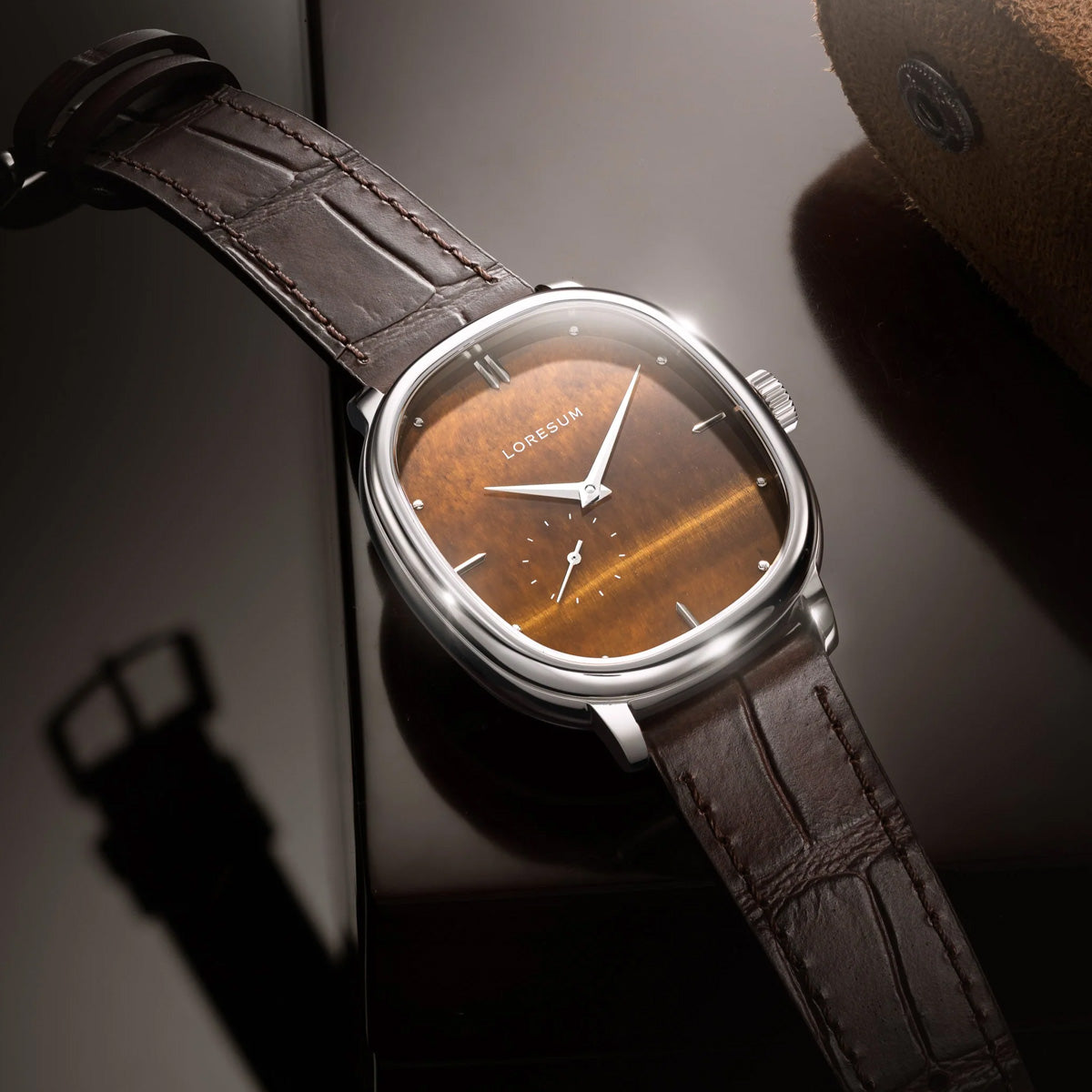 LS06 Tiger's Eye Stainless Steel LS06-BR-SS