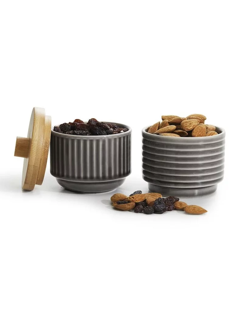 Sagaform-Coffee & More 竹蓋雙層小碟,可放置點心、堅果或是糖及肉桂粉等