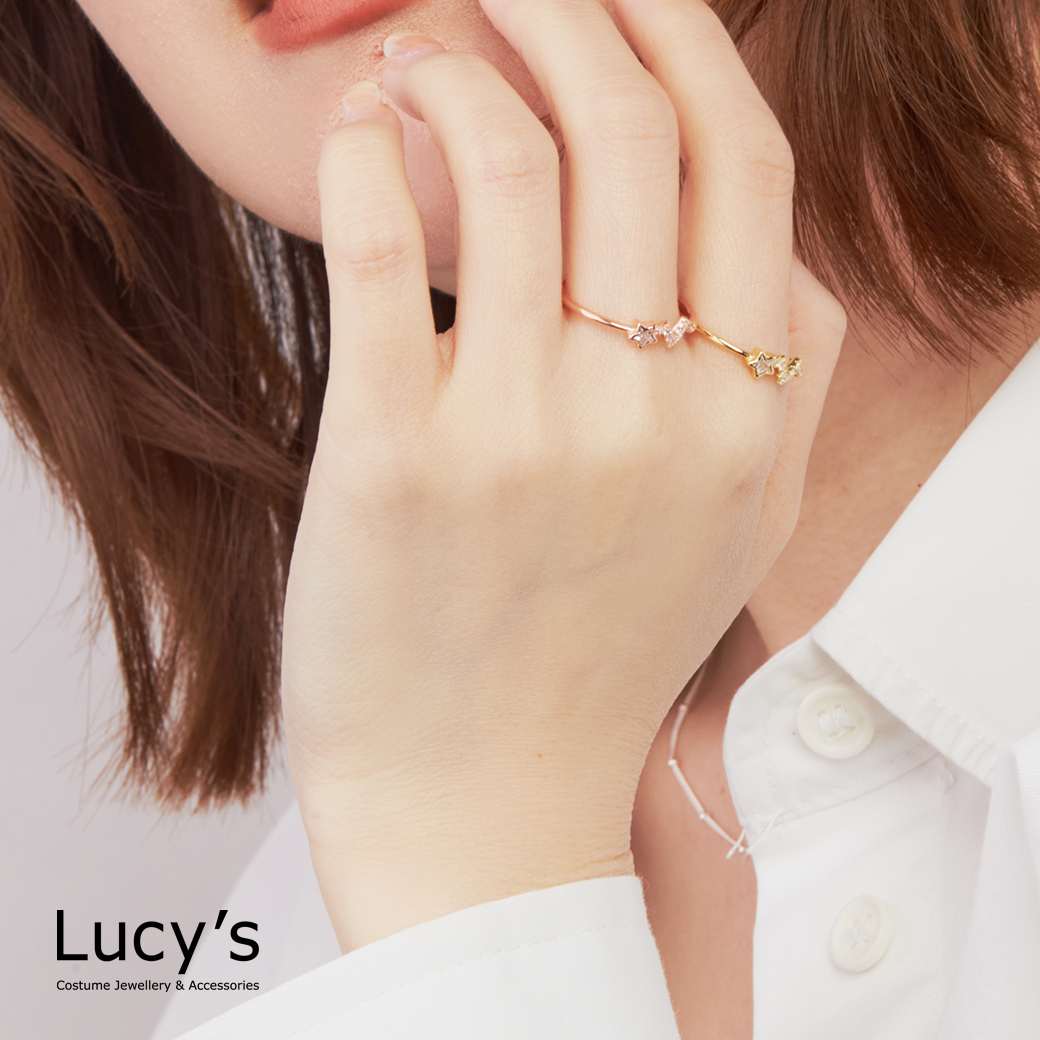 925純銀 流星 戒指 (三色) (124648/124650/124652)