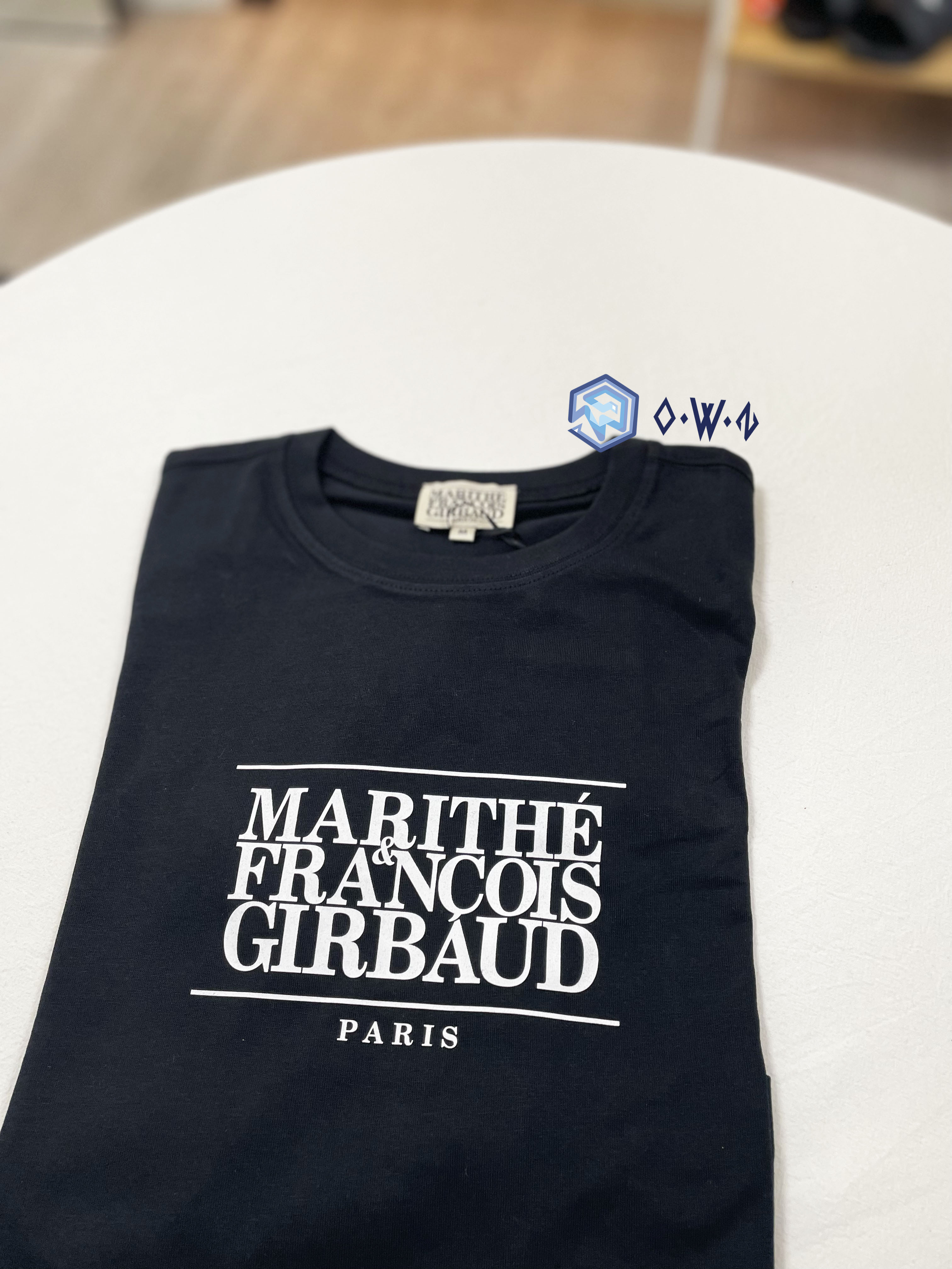 【OWN】Marithé + François Girbaud MFG 短袖上衣 短版 經典大LOGO 女版 黑色