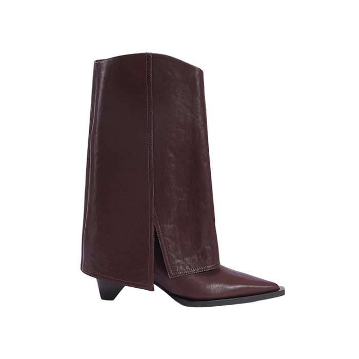 FLORENCE 皮革褲管靴