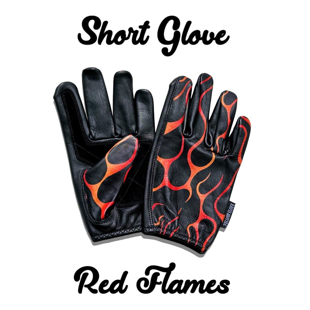SHORT GLOVE / RED FLAMES