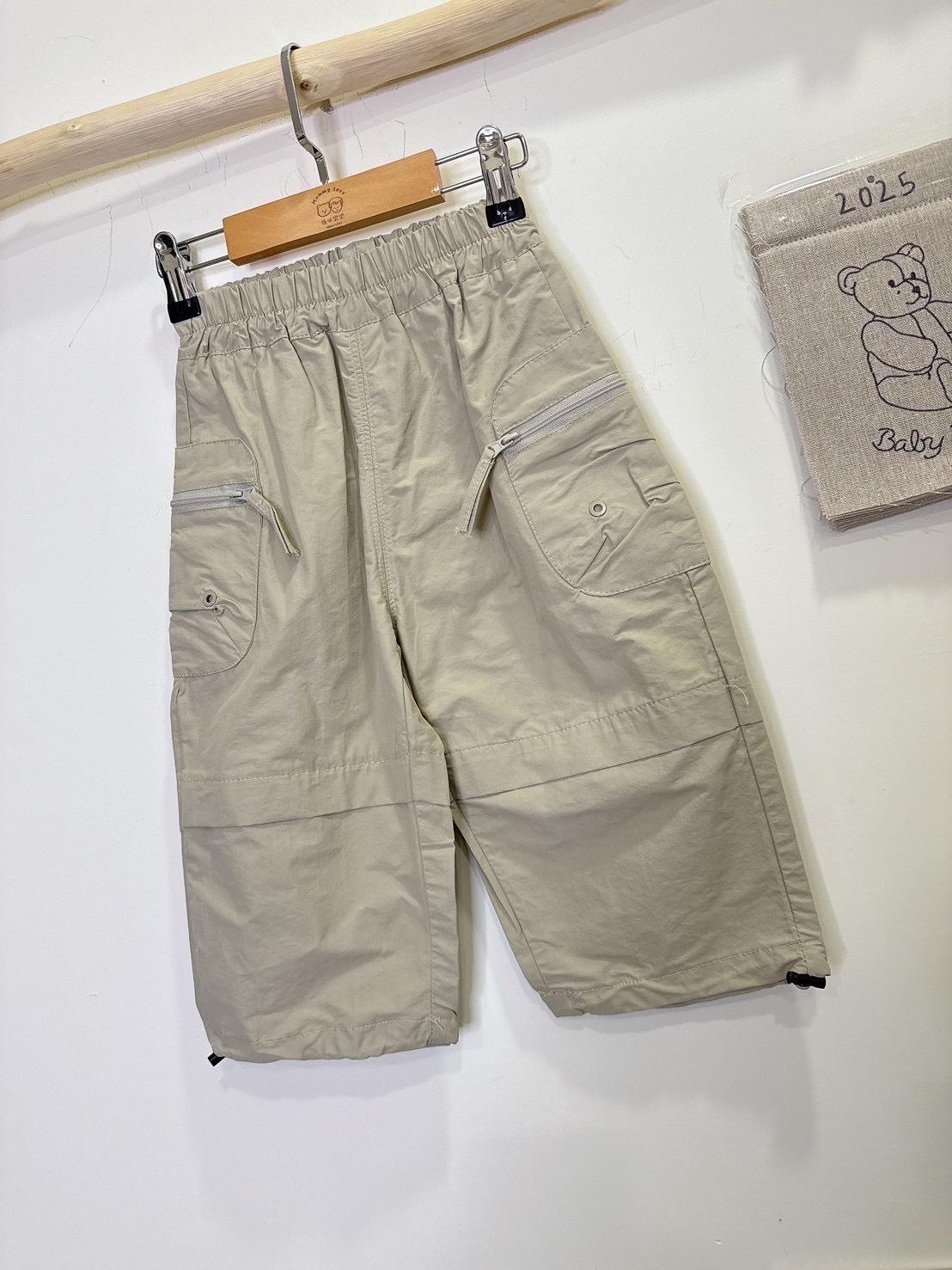 NH6031側拉鍊工裝褲c23