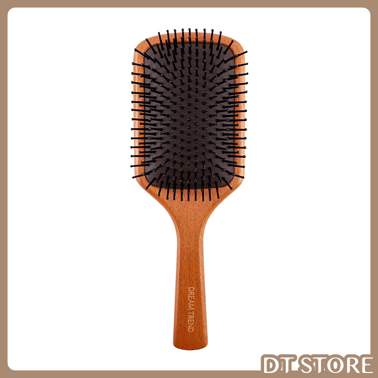 DREAM TREND 凱夢 logo大四方氣墊按摩梳 原木氣墊按摩梳【AO046】