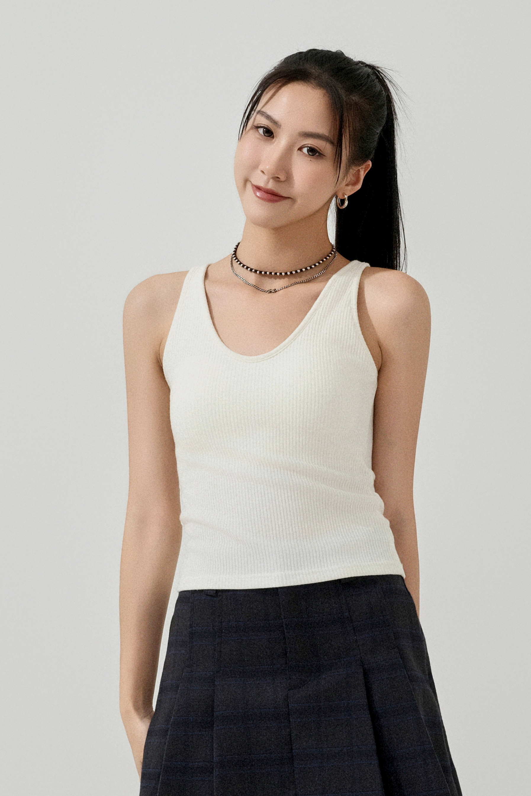 羅紋背心型bra top (預購產品）