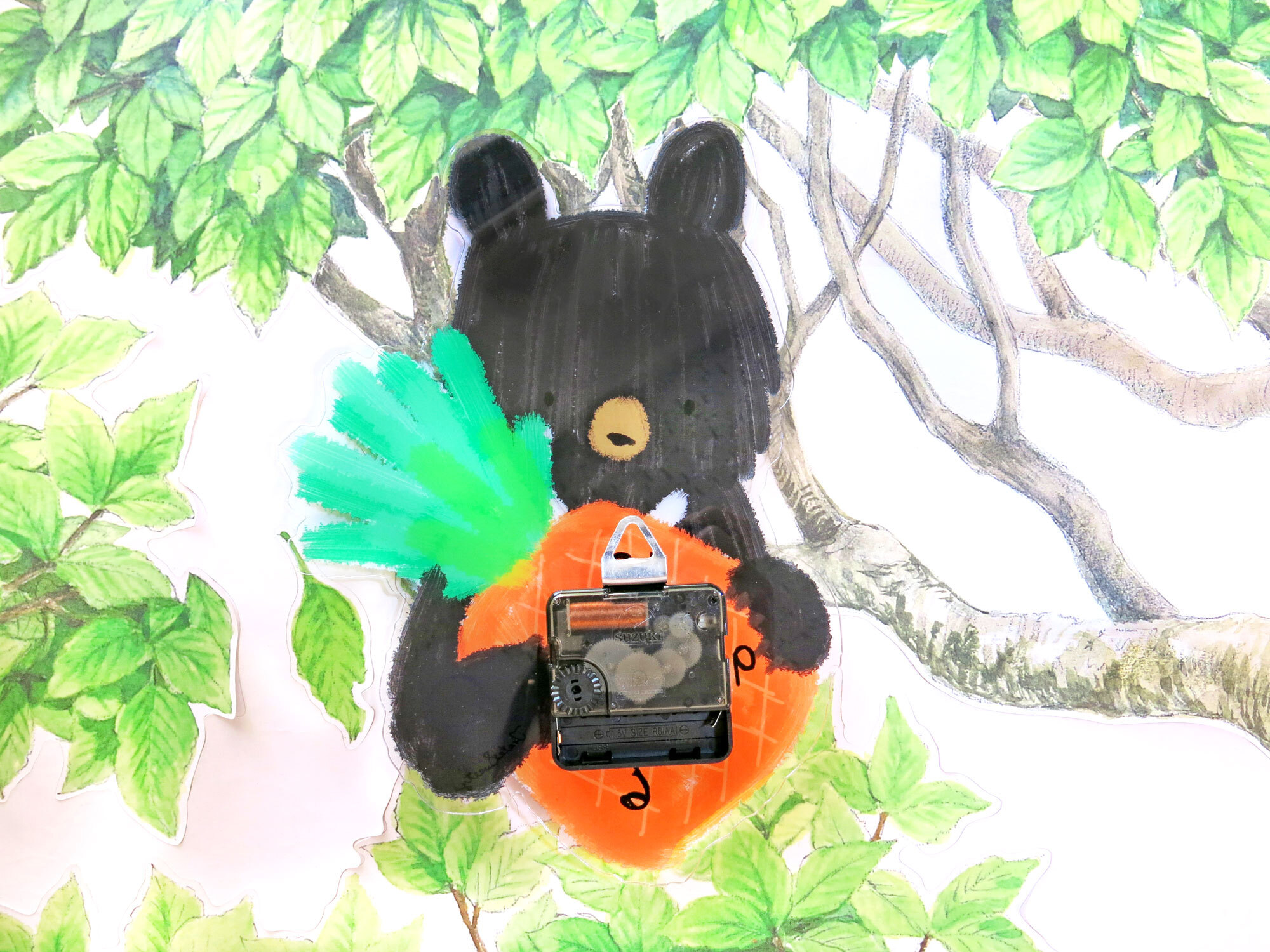Pineapple Bear Wall Clock