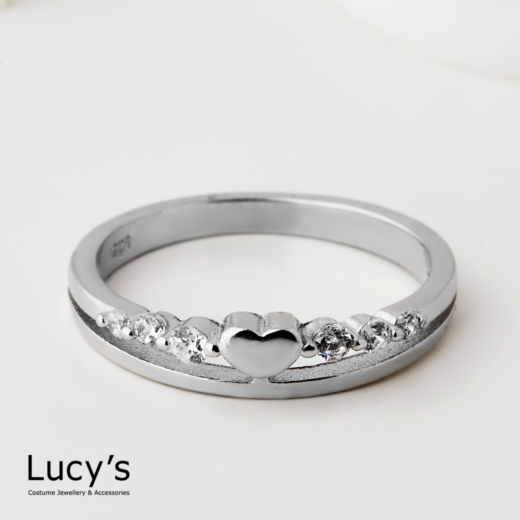 925純銀 愛心光點 戒指 (三色) (125198/125200/125202)