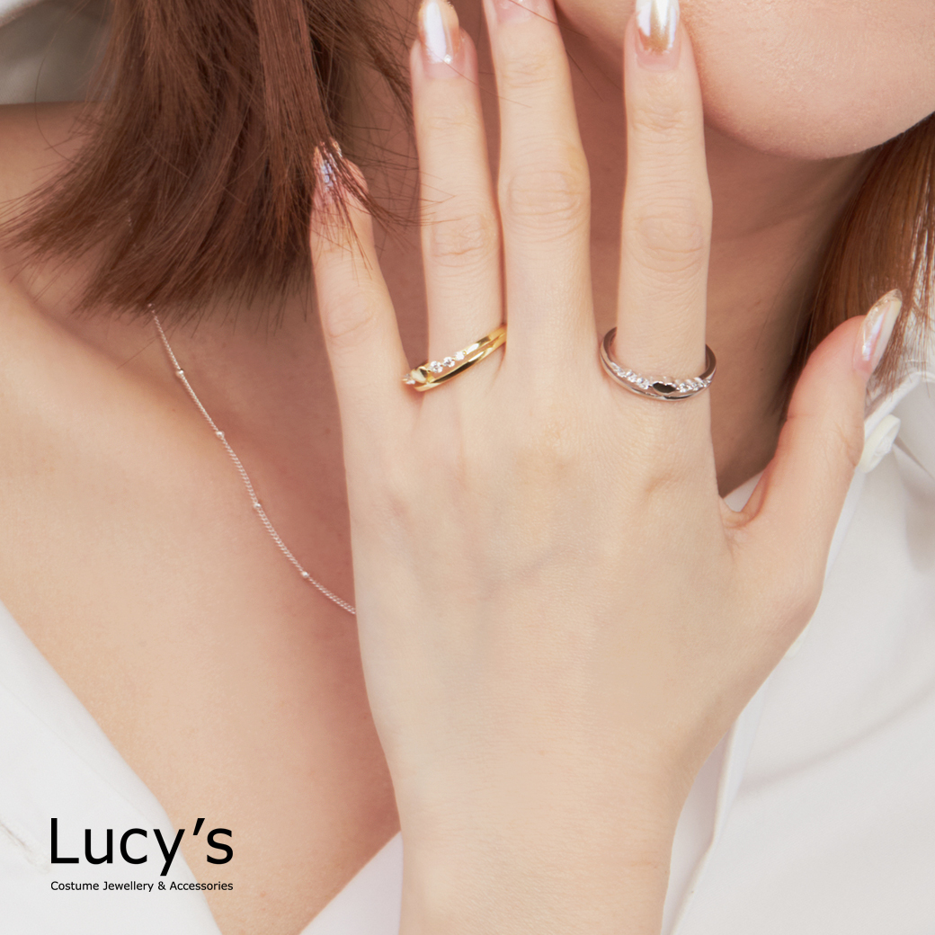 925純銀 愛心光點 戒指 (三色) (125198/125200/125202)