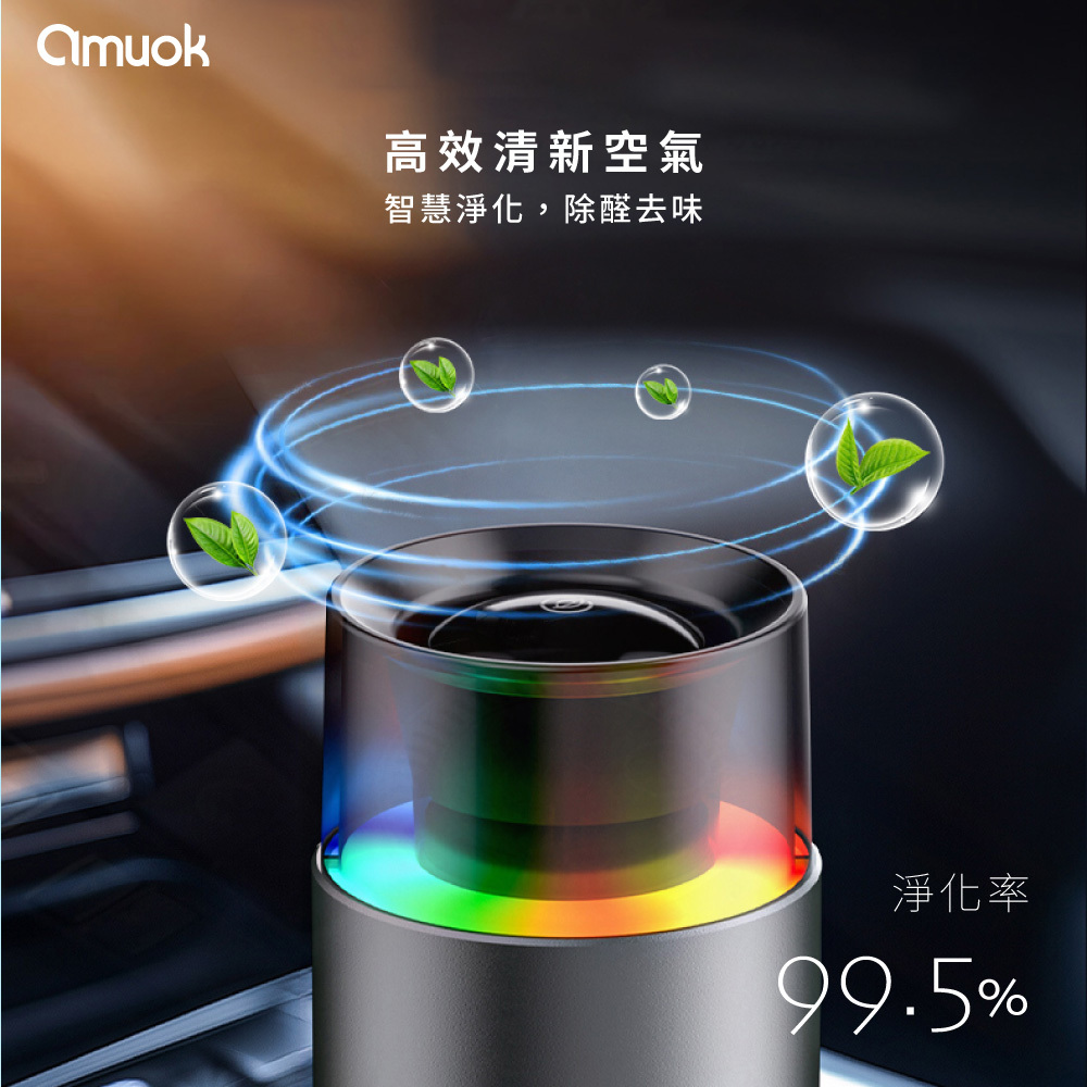 【amuok】H12活性碳車載淨化器