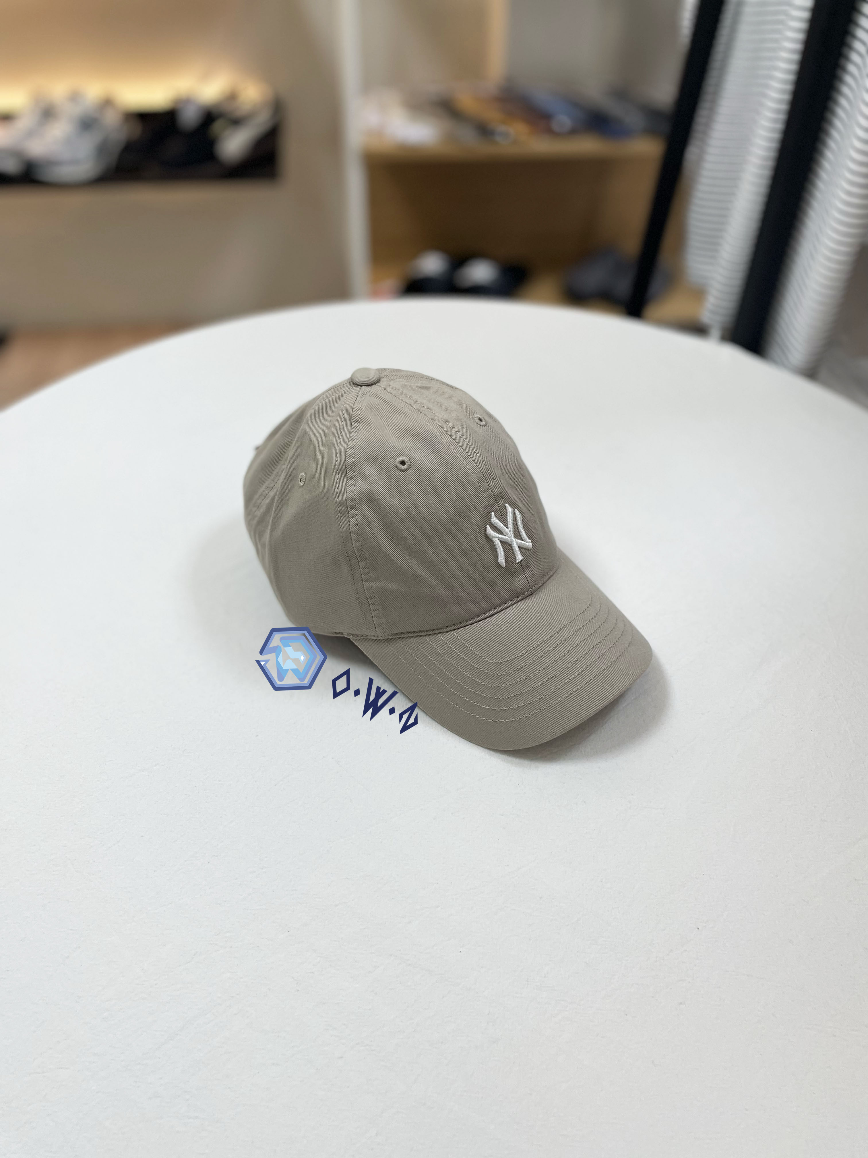 【OWN】MLB Korea 帽子 經典 刺繡 小LOGO 老帽 鴨舌帽 棒球帽 NY 洋基 奶茶