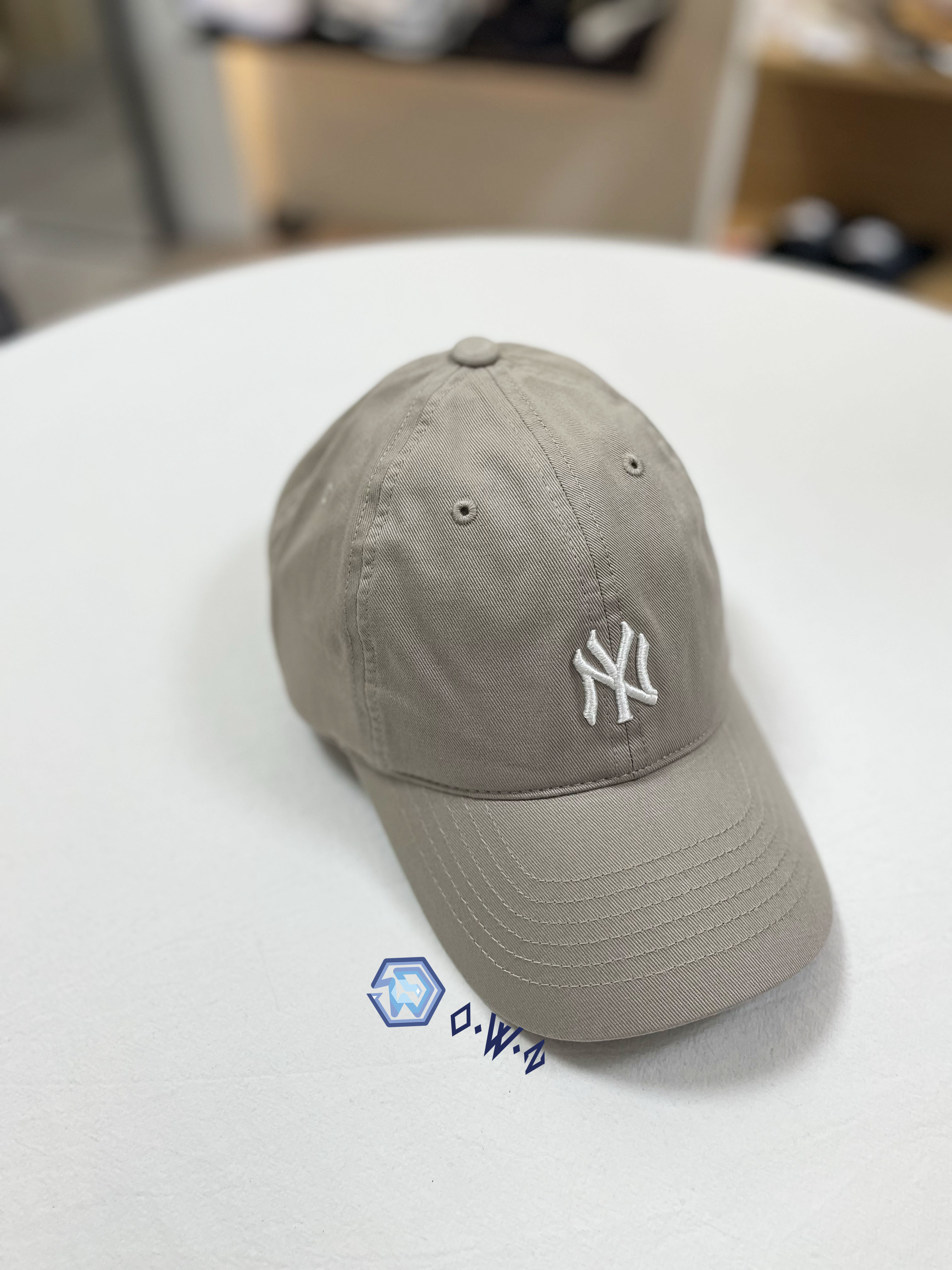【OWN】MLB Korea 帽子 經典 刺繡 小LOGO 老帽 鴨舌帽 棒球帽 NY 洋基 奶茶