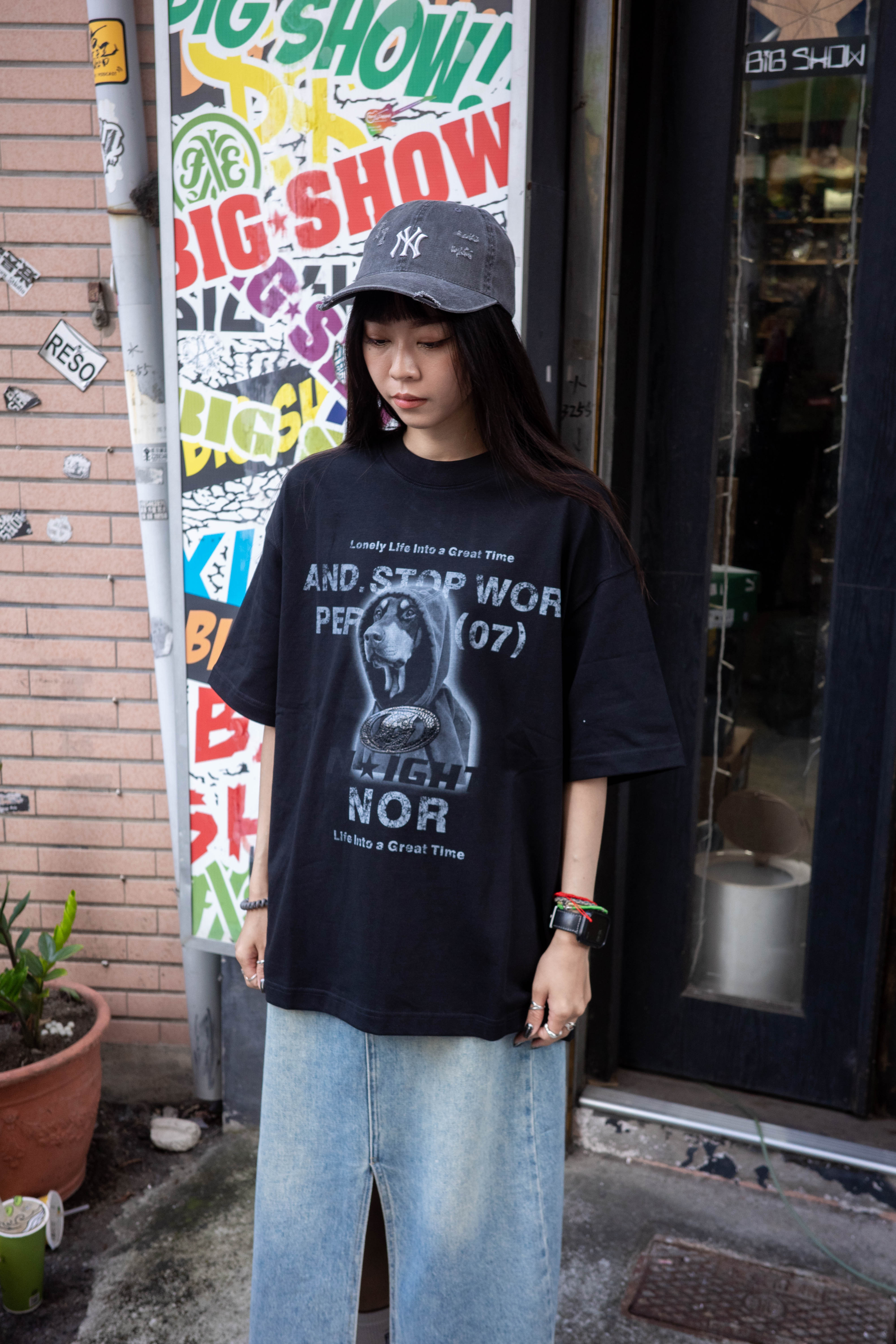 x2201 XUJU 杜賓犬 潮流重磅純棉短Tee 蛇紋胸標