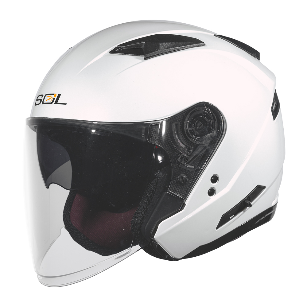 SOL SO-7E 彩繪 逐光者 變色白粉 3/4罩 安全帽 SO7E