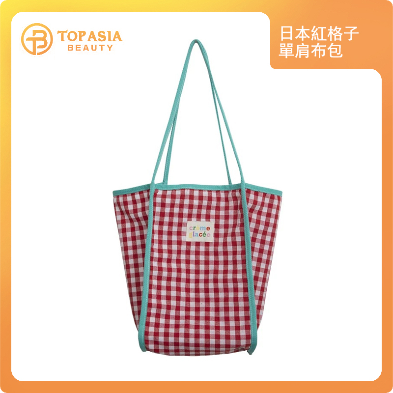 日本櫻桃紅單肩斜挎包