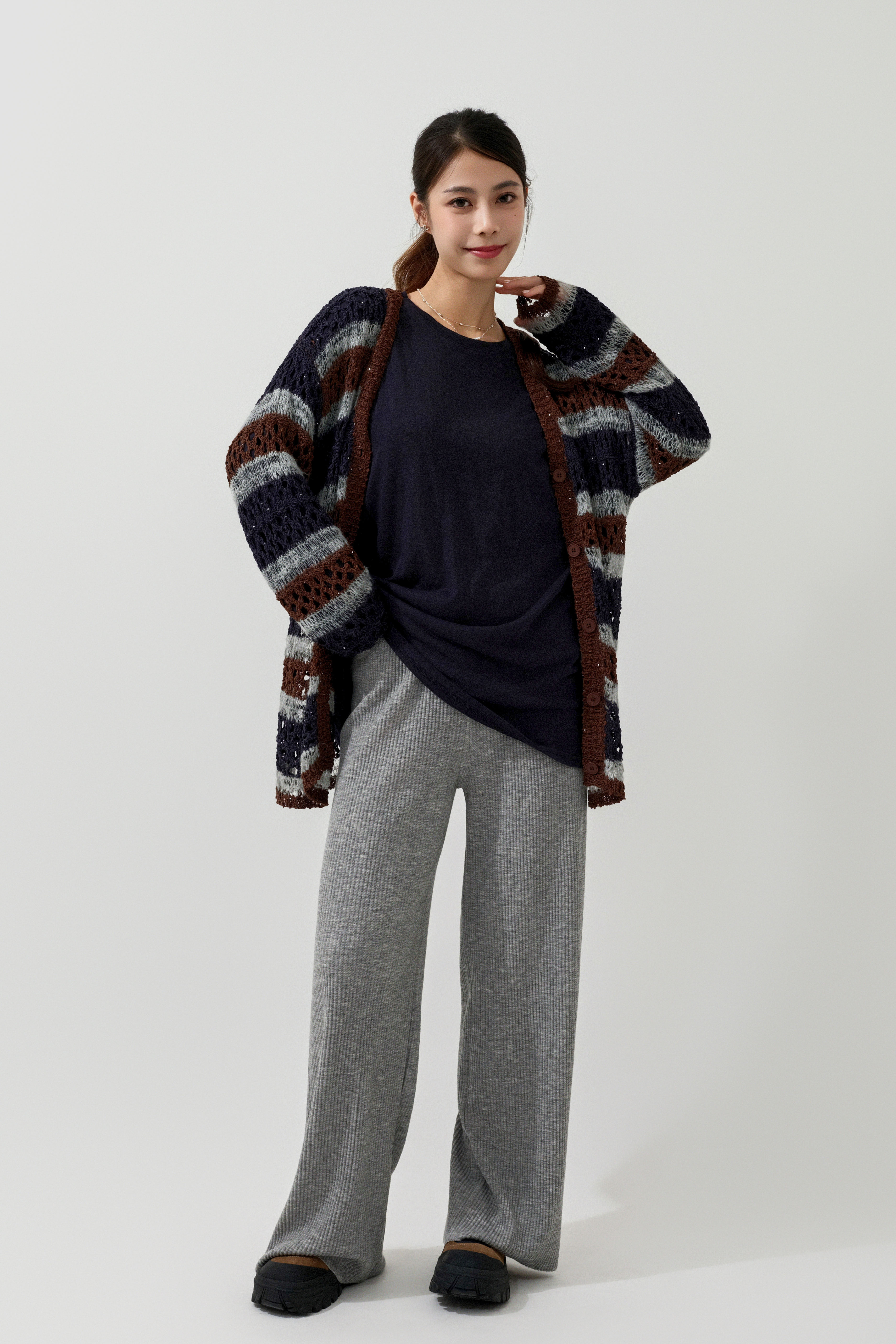 大通花間混珠片線cardigan (預購產品）