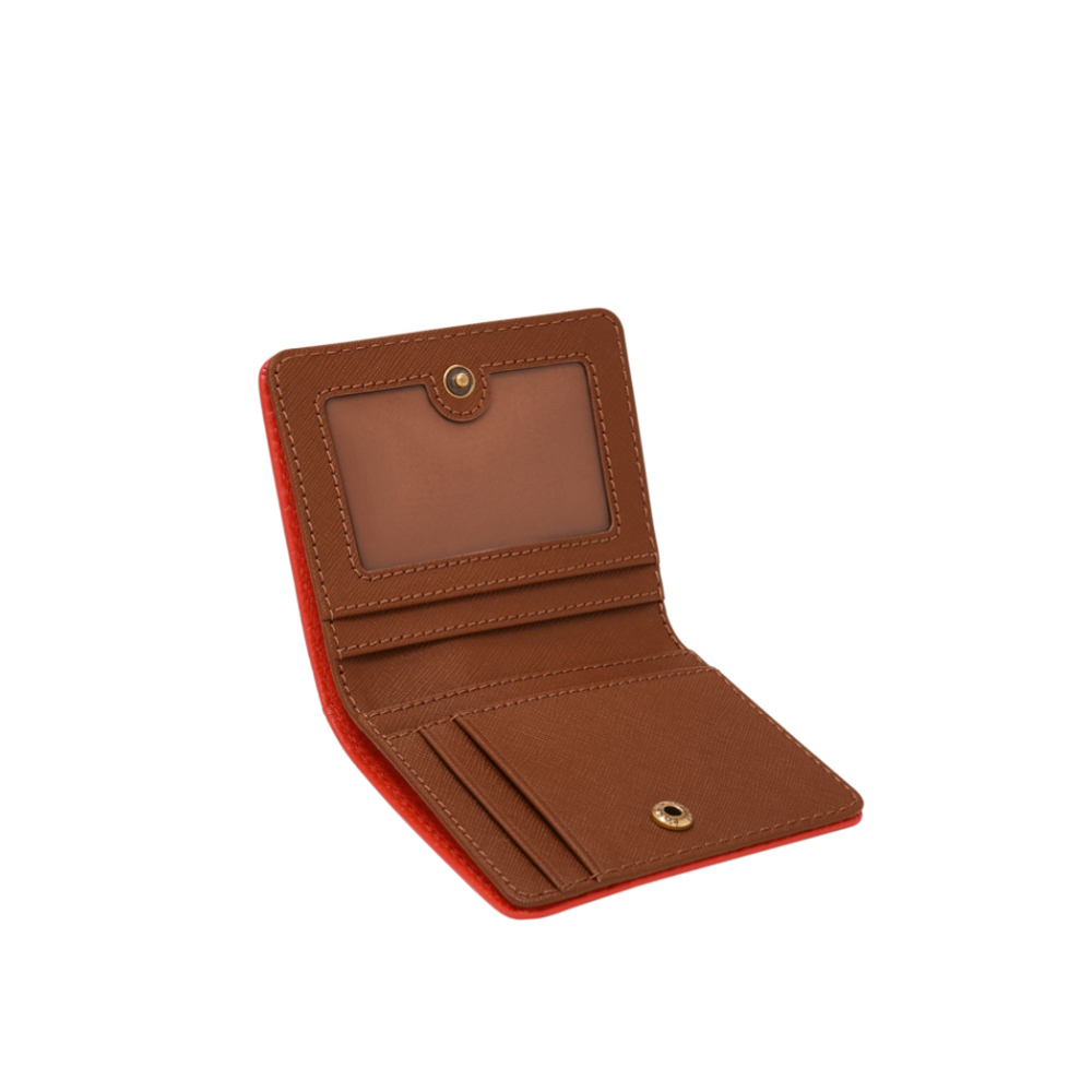 Madison 真皮經典短夾-艷紅色 SWL2900628