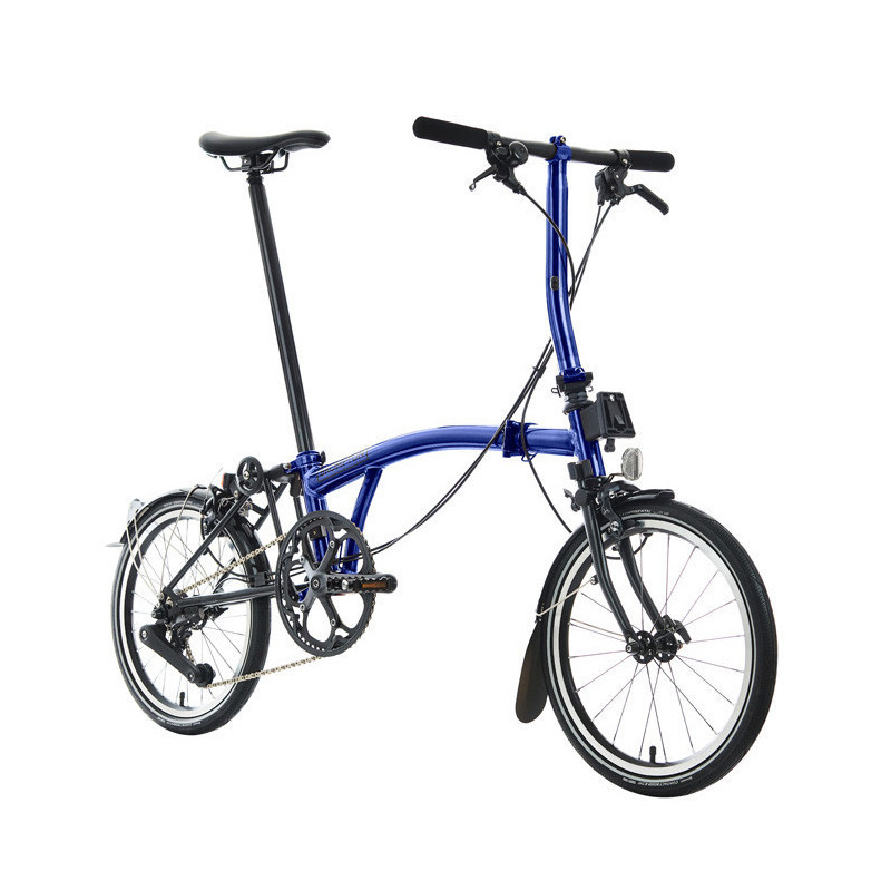 Brompton P Line Urban 4速摺車 -Bolt Blue Lacquer