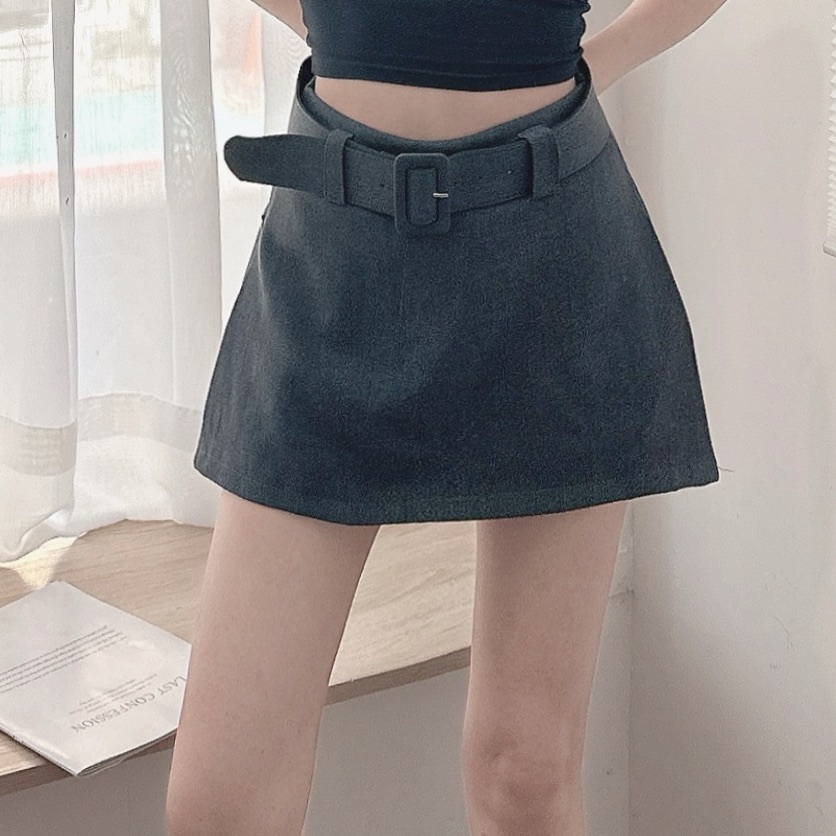 雙拉鍊開衩西裝褲裙