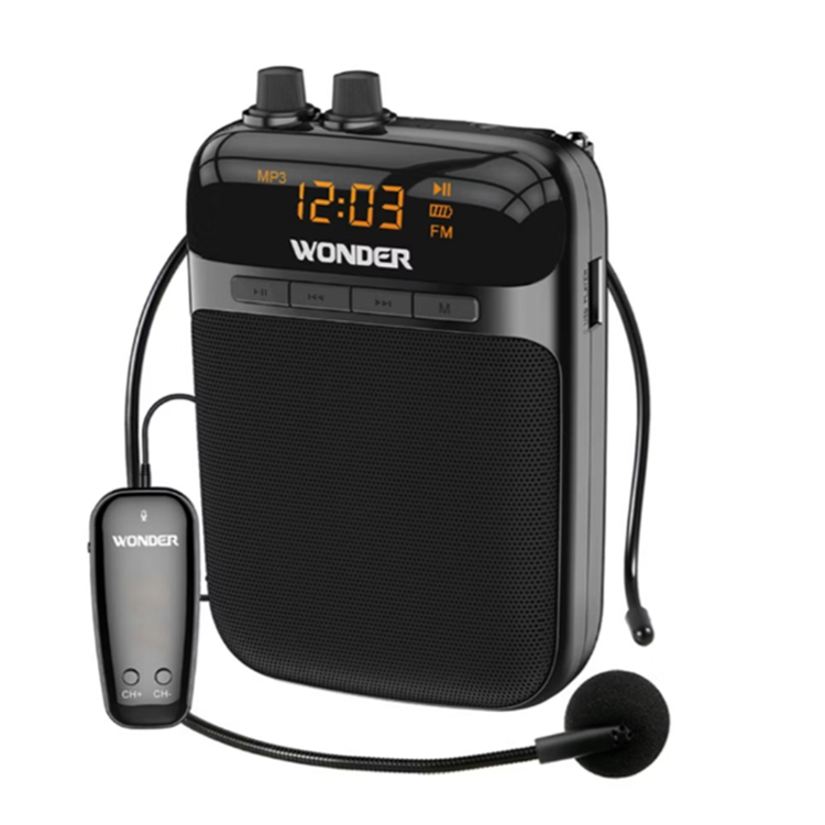 WONDER 旺德 充電式多功能教學擴音器 黑色(WS-P015)