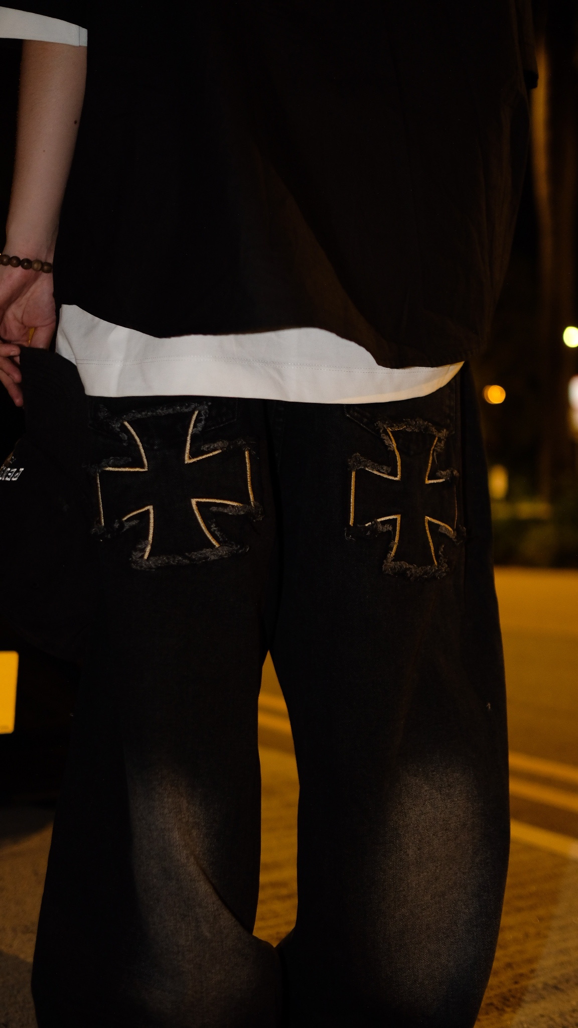 LPT0069 十字架牛仔褲