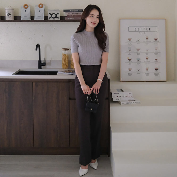 🚀當日出貨【🌸早春新品 】 率性十足修身直筒西裝褲 ( 2 colors )