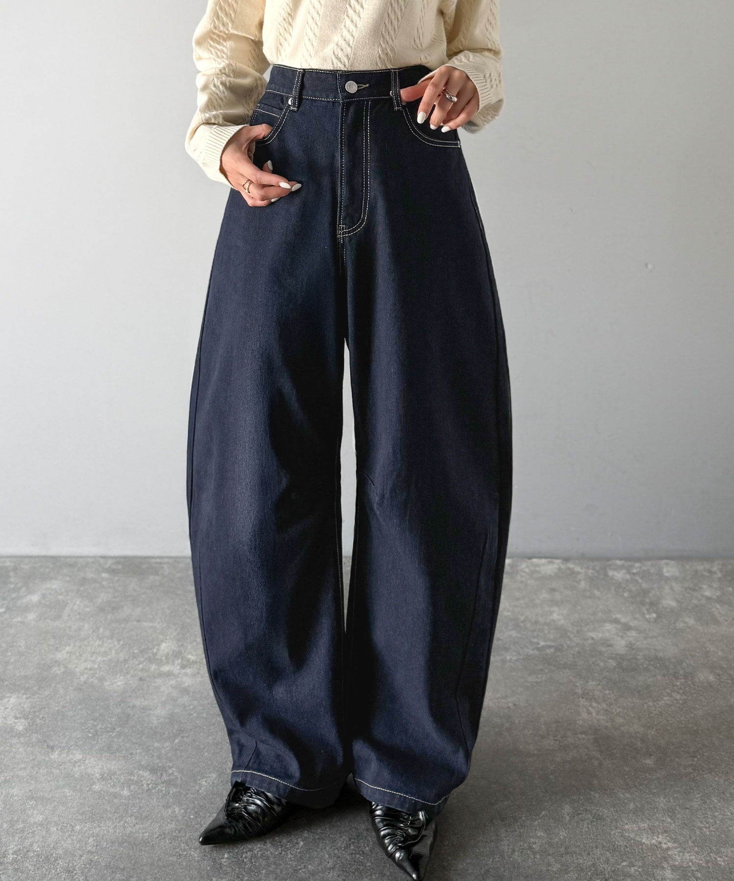 🇯🇵 日系品牌 JAVA 彎刀褲 繭型褲 寬褲 落地褲 長褲 / 預購